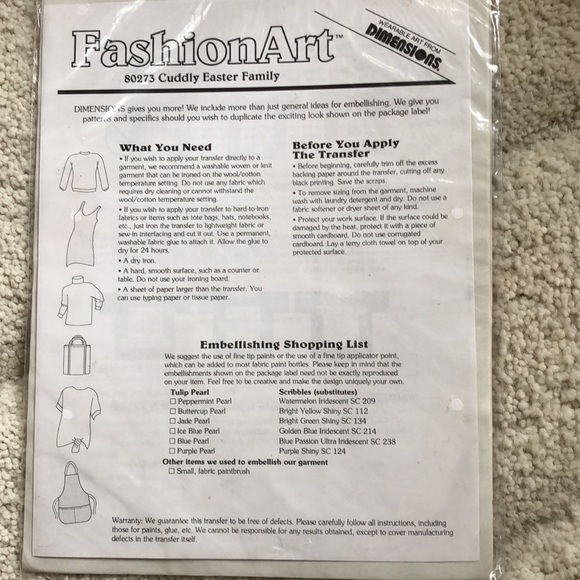 3 NWT fun sets of iron fabric designs for decorate - Picture 8 of 12